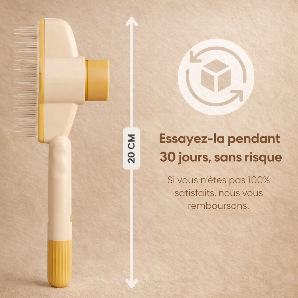 Brosse anti-poil pour chat